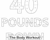 Weight Loss Goal, 40 Pounds Weight Loss Tracker