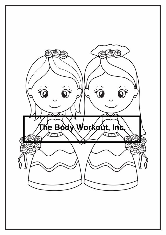 LGBT Wedding Day Activity Book, LGBT Wedding Coloring Book, Gay Wedding,  Kids Activity Book, Wedding Activity Book, Bridal Shower Games 