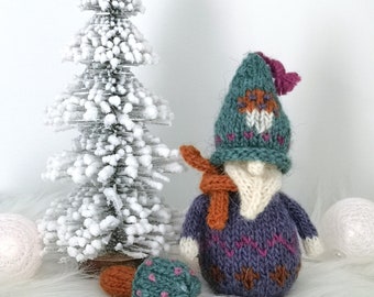 Knitted Gnome and mushroom set, knitted doll, kids doll, handmade doll, Amigurumi, plushies