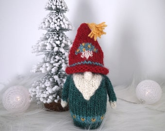 Knitted Gnome, knitted doll, kids doll, handmade doll, Amigurumi, plushies, Gnomes