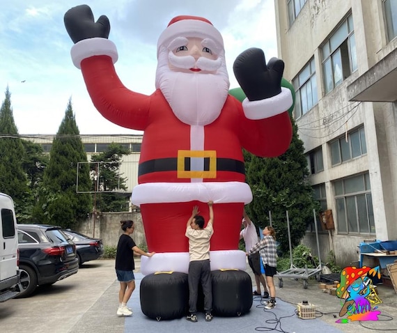 Inflatable Santa Claus Event Decorations Festive Christmas Decor Blow up Father Christmas Festive Party Props Christmas Venue Styling Etsy UK