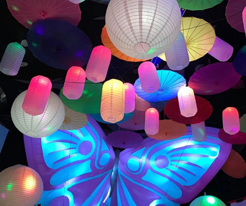 Giant 4meter Size Inflatable Butterfly Backdrop, Inflatable Butterfly ...