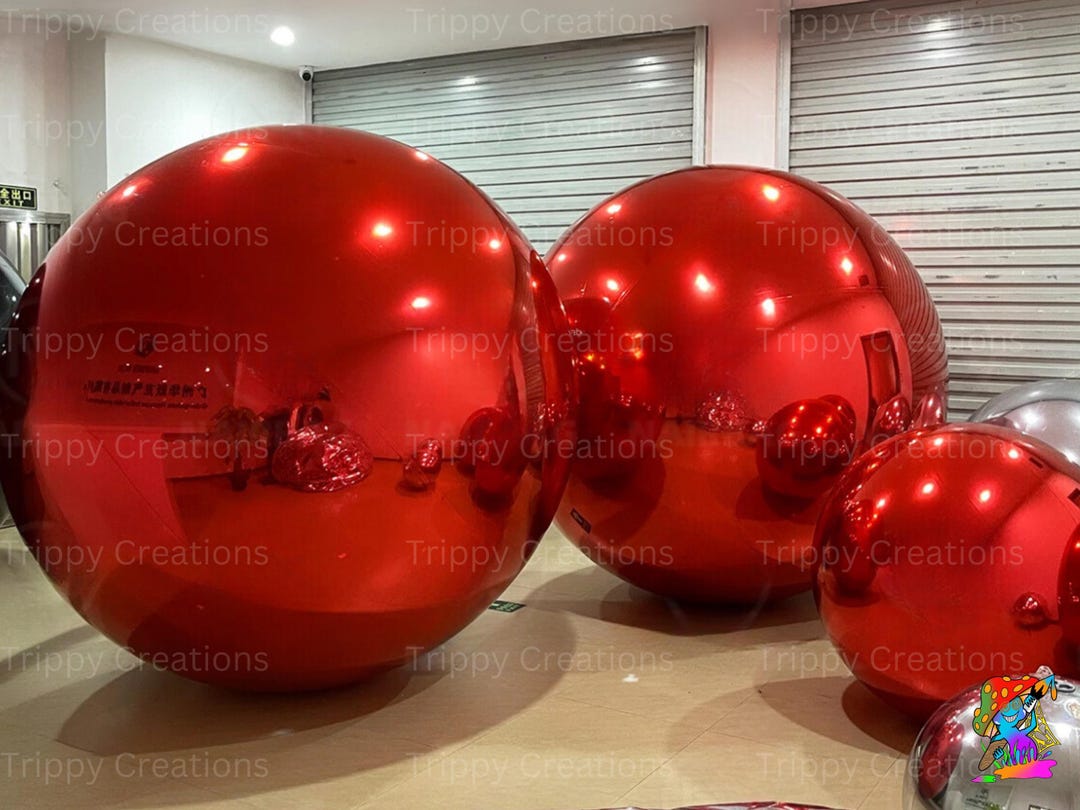 Giant Inflatable Mirror Balls, Outdoor Decorations, Pack of 5 Balls ...