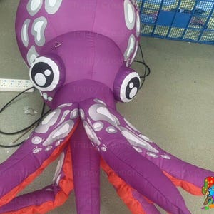 Giant Inflatable Under The Sea Creature, Inflatable Squid, Purple And Pink Squid, Inflatable Event Decorations, Kids Sealife Themed Party
