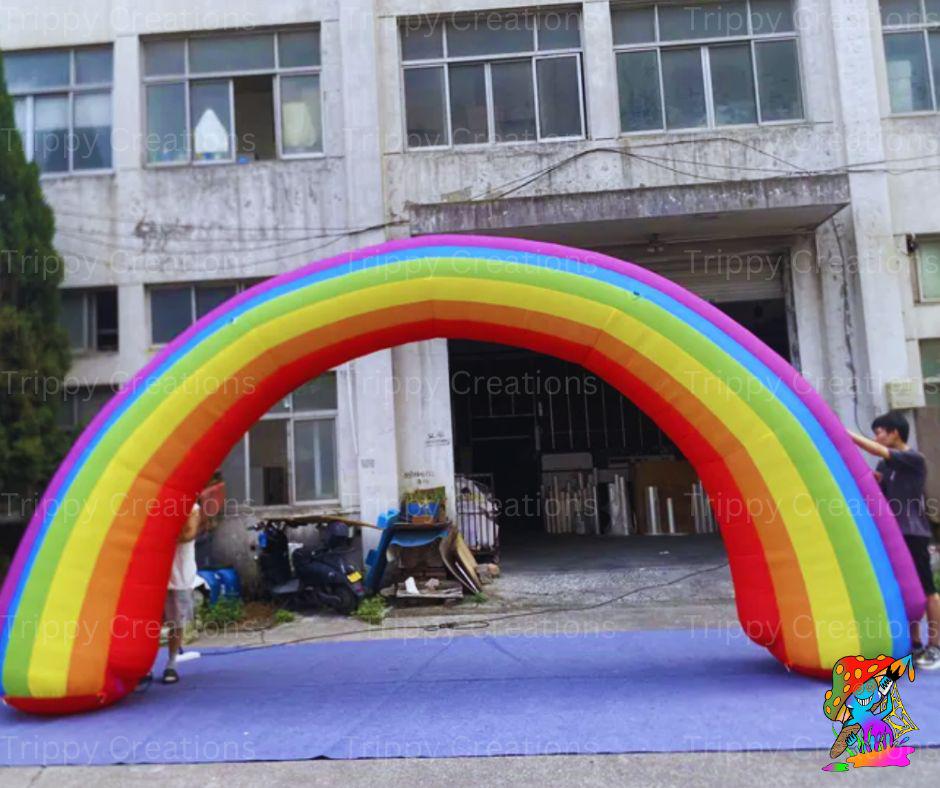 Giant Inflatable Rainbow Event Decoration, Princess Party Decorations ...