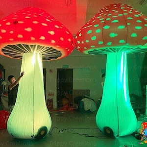 Giant Inflatable Mushroom Decorations, Mushroom Decorations, Event Decoration, Inflatable Party Props, Gifts For DJ, Festival Accessories