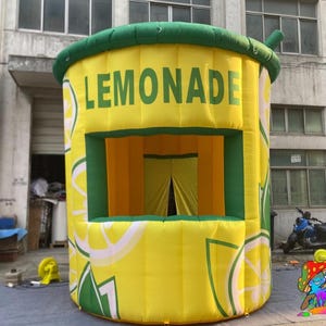 Puesto de limonada inflable, Puesto de limonada para eventos, Puesto de limonada al aire libre, Ideas de negocios para niños, Puesto de eventos emergente de bricolaje, Cumpleaños.