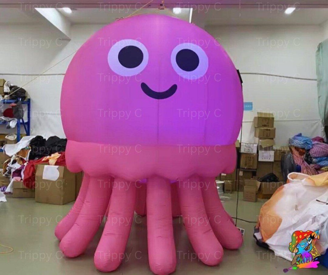 Playful Giant Octopus Prop for Ocean Themed Parties, Hanging Inflatable ...