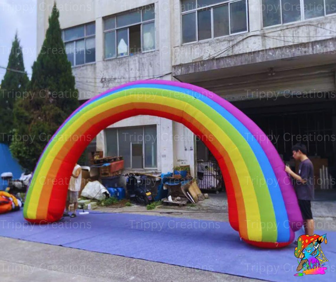 Giant Inflatable Rainbow Event Decoration, Princess Party Decorations ...
