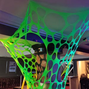 UV-grön Halloween-dekor, läskiga säsongsrekvisita, trippy-rum, psykedeliskt festtema, för festivaler, ravefester, födelsedagar och evenemang.