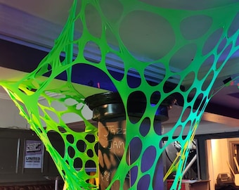 UV Green Halloween decor , Spooky Season Props, Trippy Room, Psychedelic Party Theme, For Festivals, Raves, Birthdays And Events.