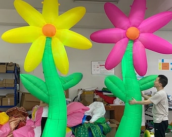 Large Flower Party Inflatable, Nightclub Decorations, Giant Event Decorations, Alice In Wonderland Party, Mad Hatters Tea Party, Hippy Theme