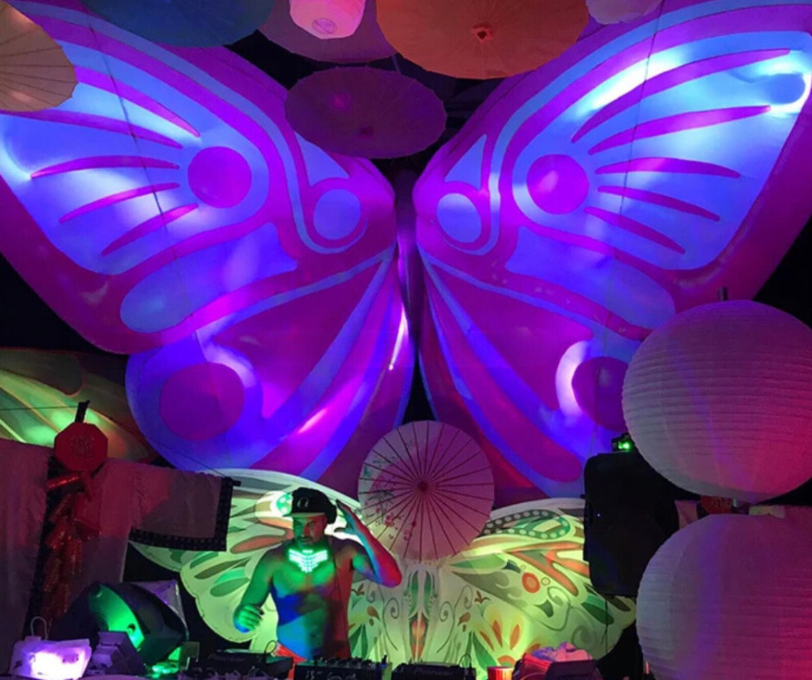 Giant 4meter Size Inflatable Butterfly Backdrop, Inflatable Butterfly ...