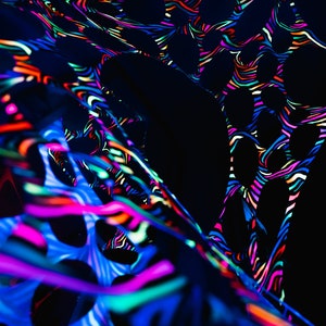 UV Rainbow Stripes Decor, UV Decor Bundle Pack, Trippy Tapestries, Psy Stage Decor, Blacklight Canopy, Gifts For DJ&#39;s, Event Decorations.