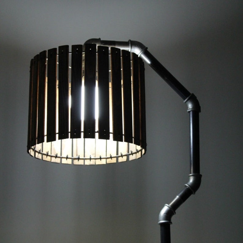 Handmade Wooden Pendant Shade Wooden Lamp Shade Industrial Etsy