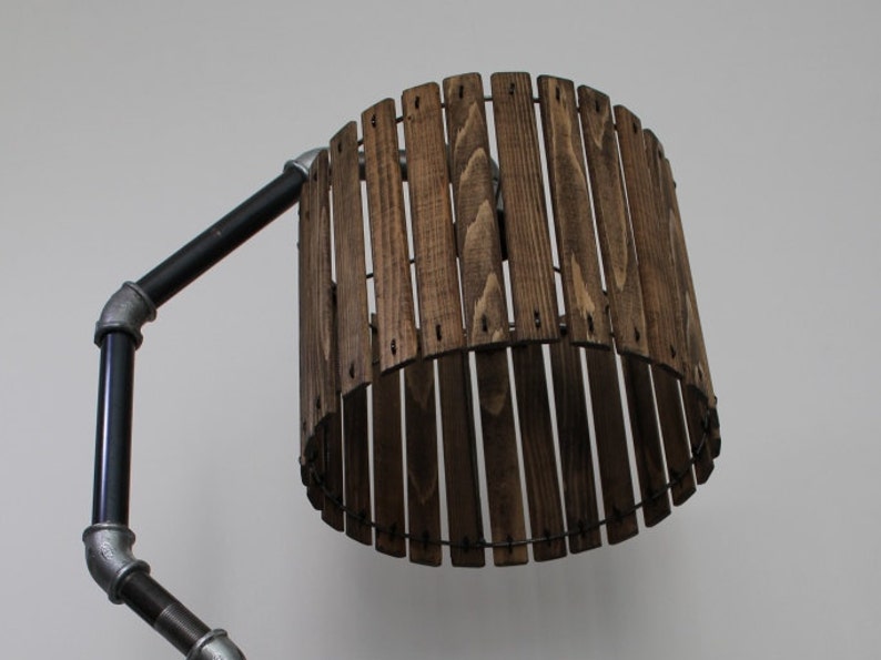 Handmade Wooden Pendant Shade Wooden Lamp Shade Industrial Etsy