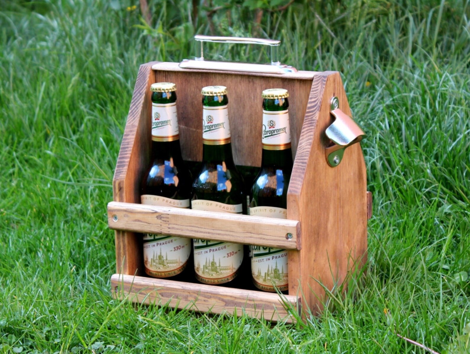 Wooden six pack beer carrier Wooden Beer Carrier Wooden Beer Etsy