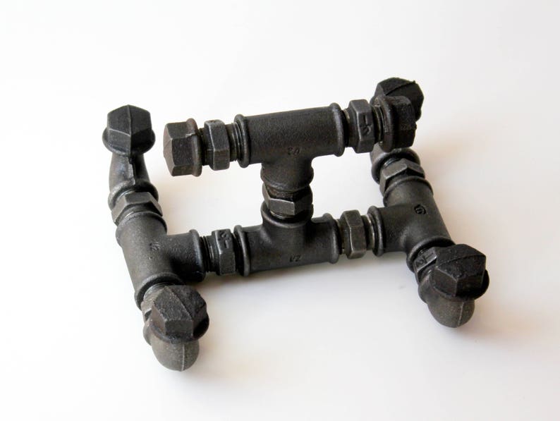Metal tablet stand Ipad Docking Station Tablet Stand Industrial Bookend Pipe tablet holder Industrial tablet holder Tablet Holder