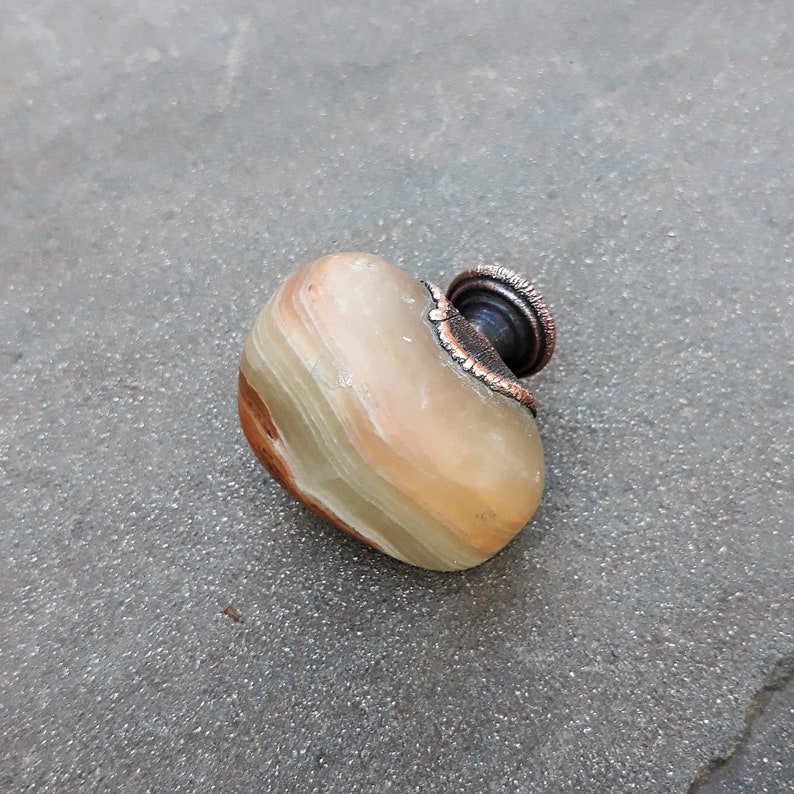 Marble Onyx knobs Gemstone knobs knobs Kitchen Etsy