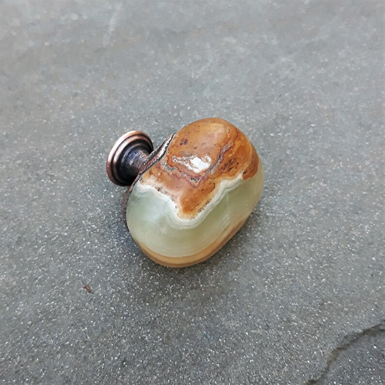 Marble Onyx knobs Gemstone knobs knobs Kitchen Etsy