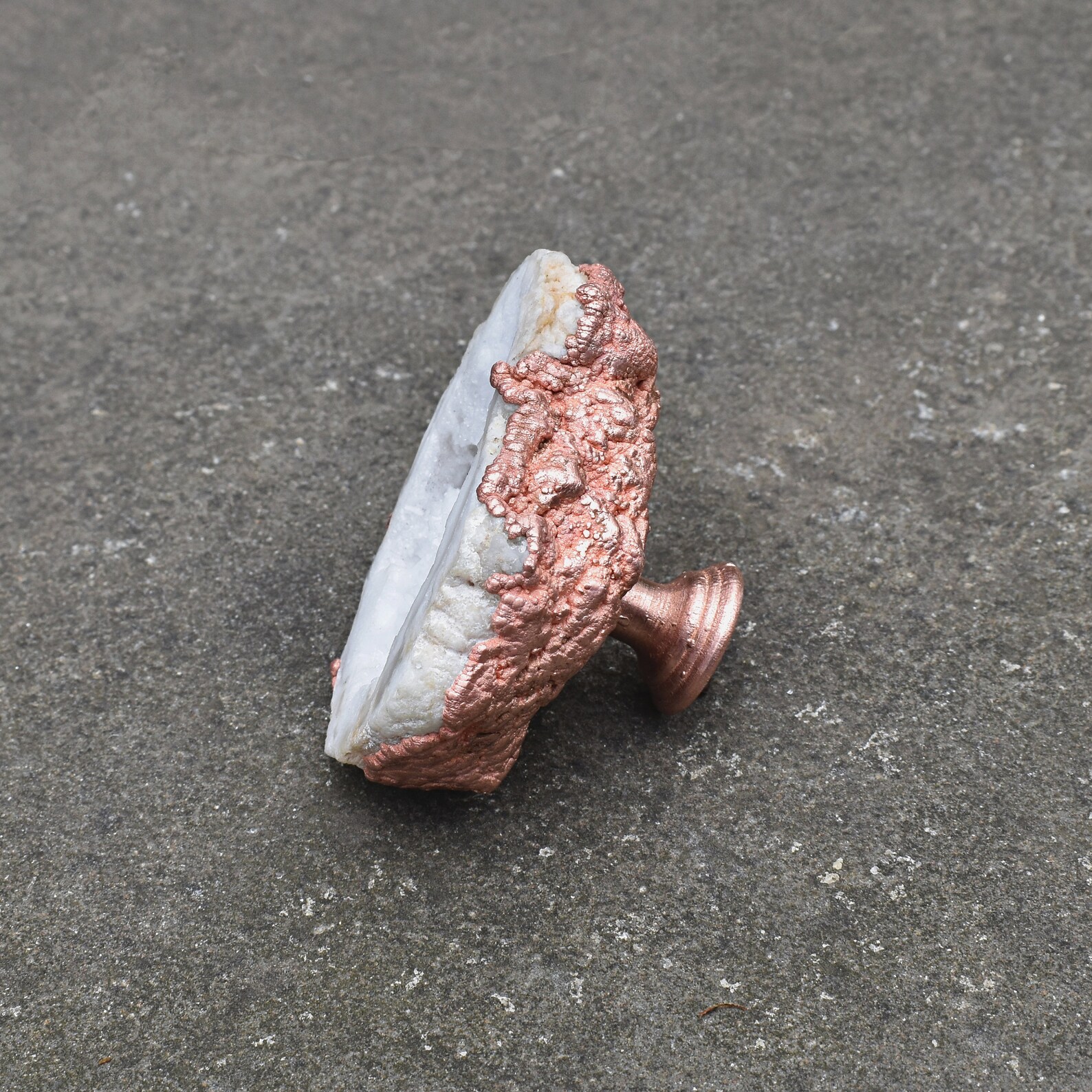 Unique quartz drawer knobs copper dresser knob red Etsy