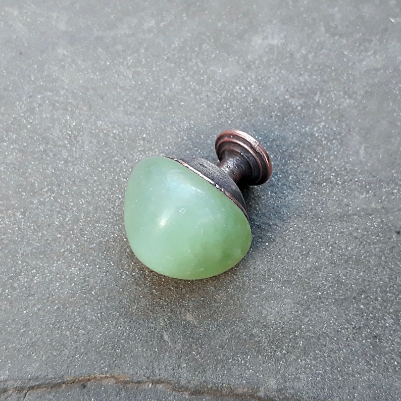 Perillas de jade perillas de piedra preciosa perillas del | Etsy