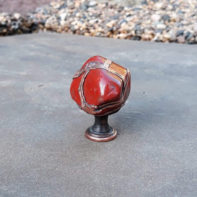 Red Jasper Knobs Gemstone Knobs Knobs Kitchen Etsy