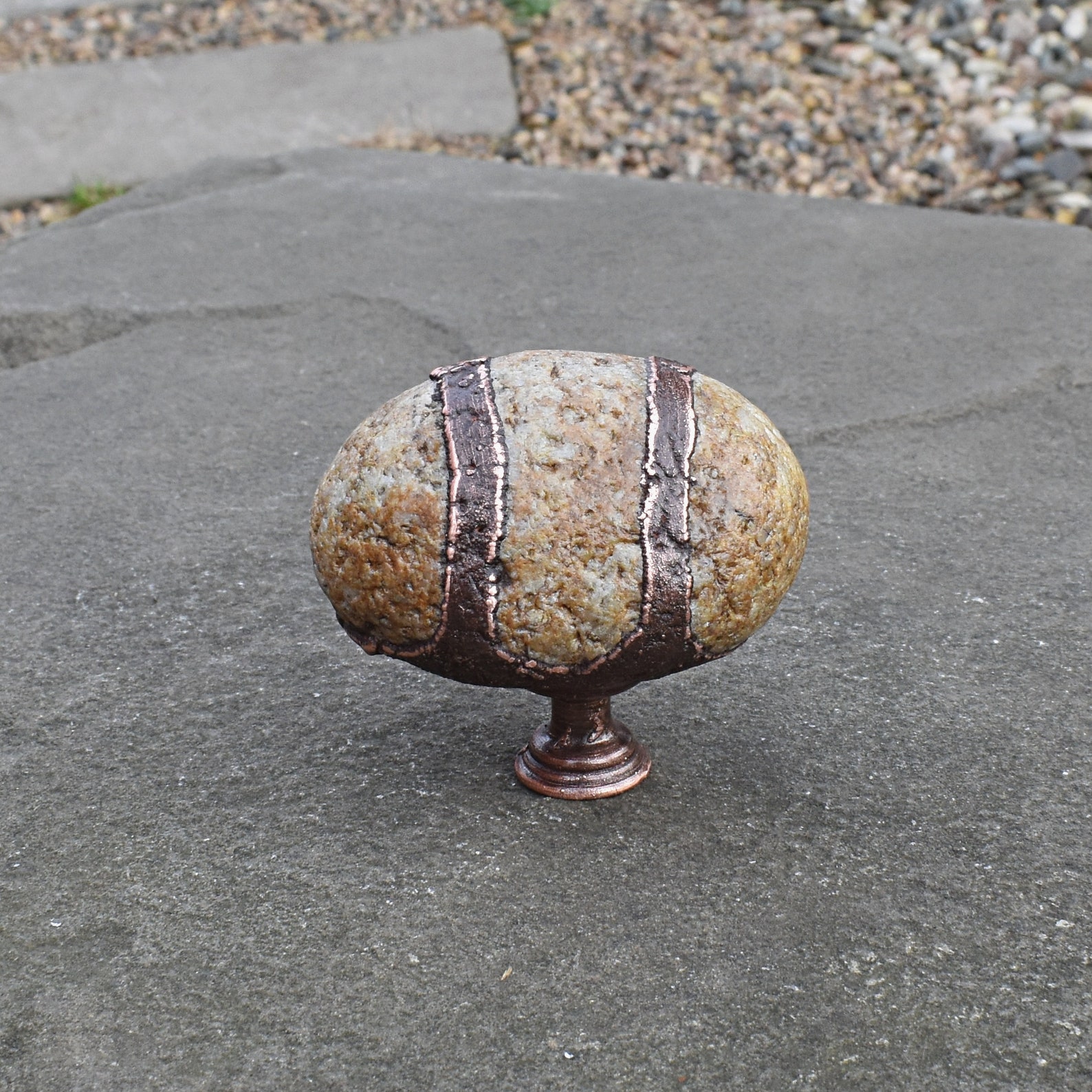 Raw stone knobs for man cave decor. Unique dresser Etsy