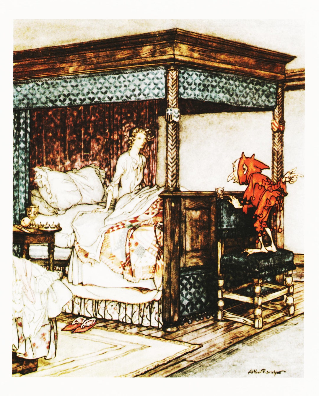 Arthur Rackham Print Fairy Tale Art for Vintage Kids Artwork "old ...