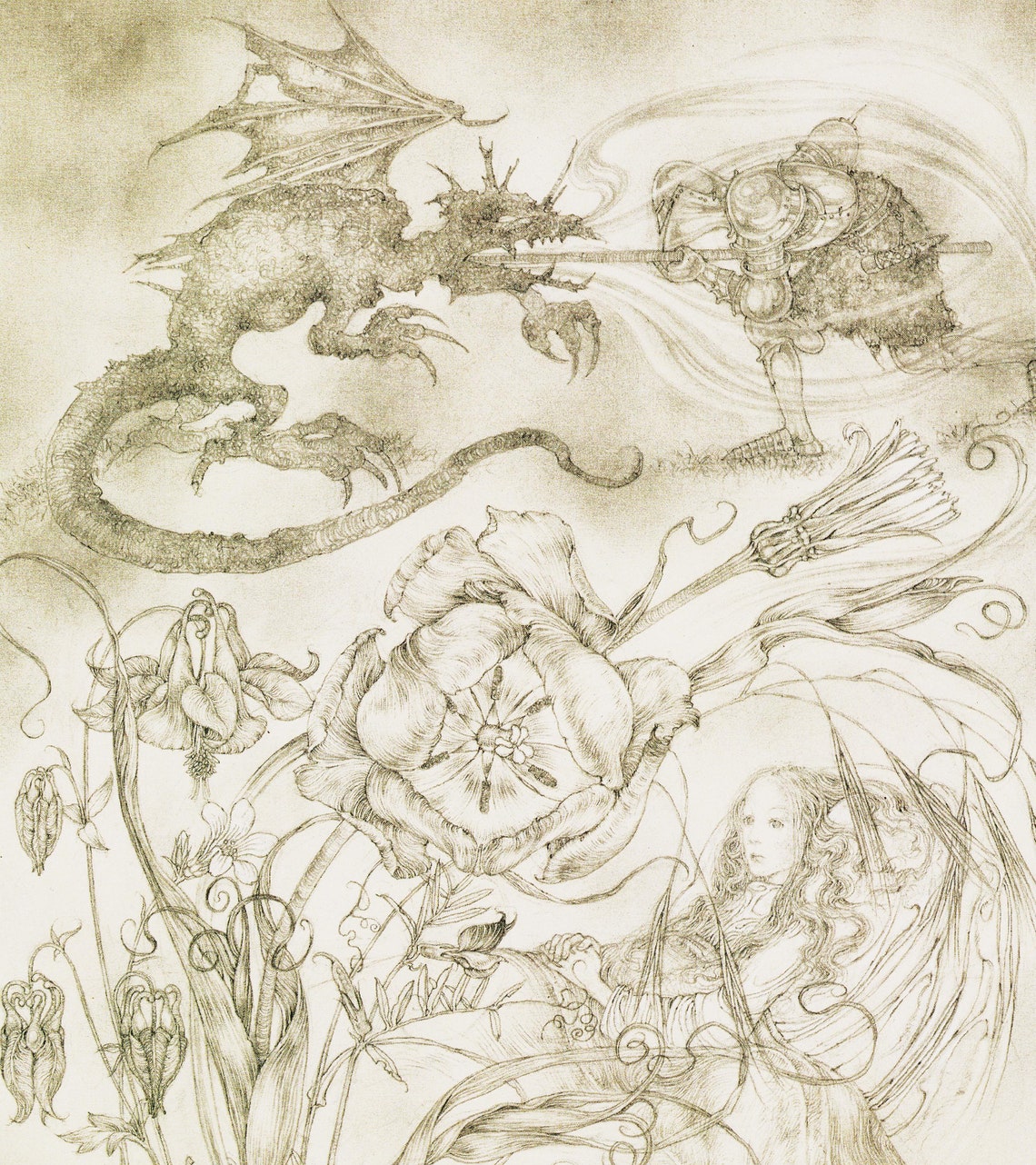 Vintage Fantasy Art Fairy Tale Print for Nursery Wall Art - Etsy