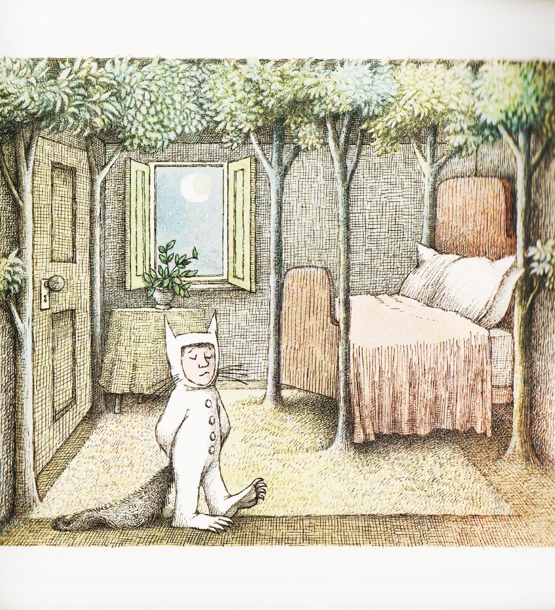 Maurice Sendak Print Kids Room Decor Nursery Print, Max "forest in Room ...