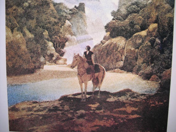 Art Print of Vintage Art Aucassin Seeks for Nicolette by Maxfield Parrish