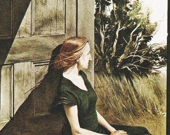 Andrew Wyeth Print Farmhouse Wall Art "Christina Olson" (12.5" x 16.5") Maine Country Life Vintage Domestic Scene (146)