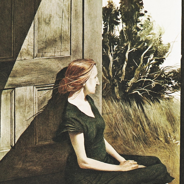 Andrew Wyeth Print Farmhouse Wall Art "Christina Olson" (12.5" x 16.5") Maine Country Life Vintage Domestic Scene (146)