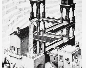 Mc Escher Print Relativity - Etsy