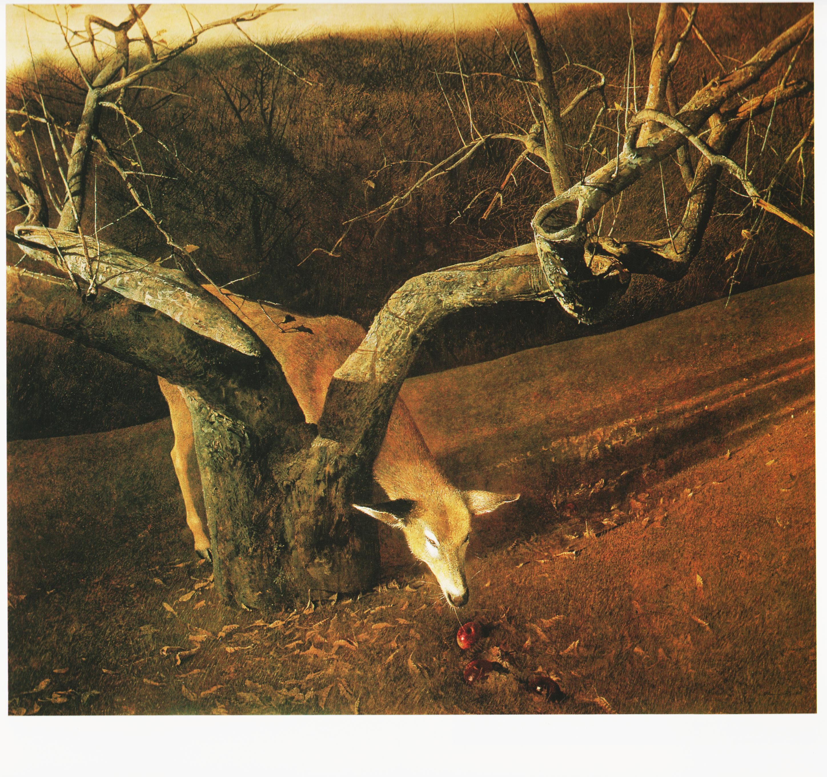New England Art Andrew Wyeth Print of Country Scene