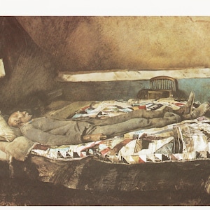 Andrew Wyeth Art Domestic Realism Wyeth Illustration &quot;Garret Room&quot; (12.5&quot; x 16.5&quot;) Chads Ford Pennsylvania Vintage Country Scene (26)