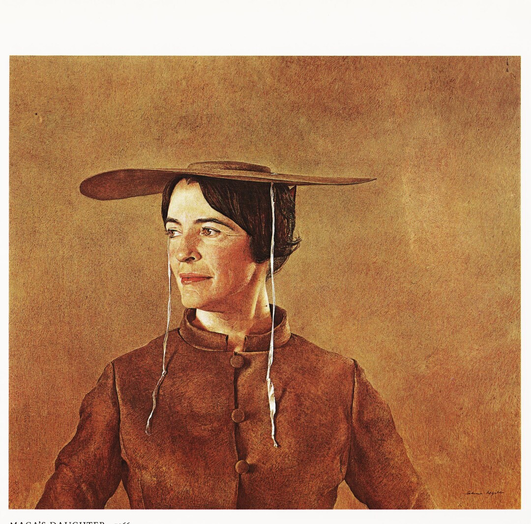 Vintage Wyeth Print Country Wall Art Domestic Scene Etsy