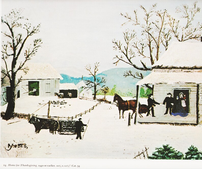 American Folk Art Naive Wall Art for Country Home Decor Etsy