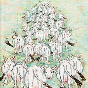 Ancient Greek Art of Hermes Picture for Mythology Wall Decor &quot;Cattle&quot; Pagan Artwork for Kids Wall Art