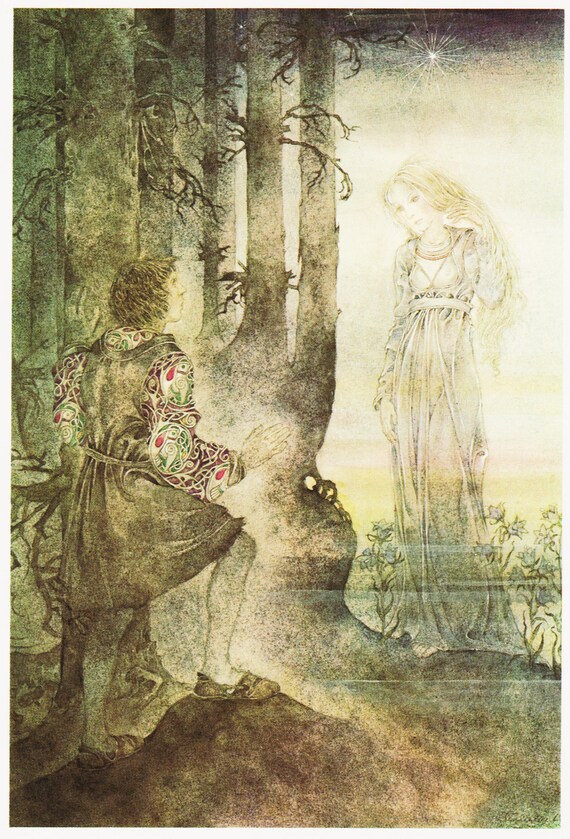 Vintage Wulfing Art Fantasy Print of Fairy Tale Artwork