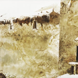 Andrew Wyeth &#39;Pigeons&#39; Gravure Print: Rural Farmhouse Scene, 1968 (12.5&quot; x 16.5&quot;)