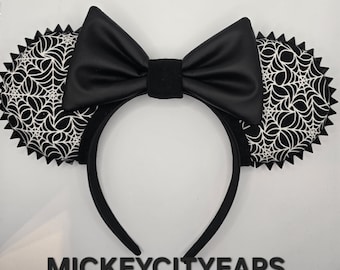 Spider Web Punk ears - Glow in the Dark