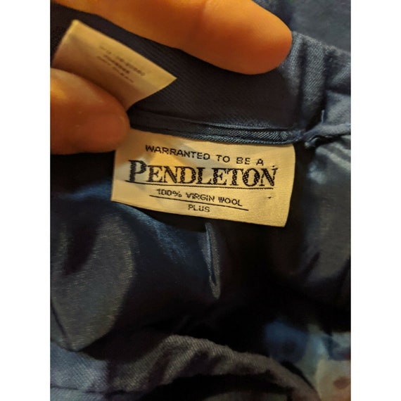 Pendleton Size 16W Straight Skirt Blue Slit Busin… - image 5
