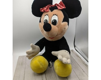 Vintage Minnie Mouse Plush Stuffed Animal Toy 16" Disneyland Disney World