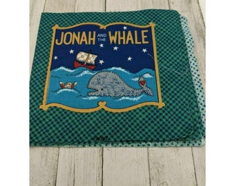 Jonah and the Whale Book Fabric Panels Bible Storybook