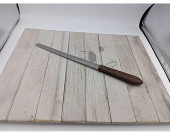 Norcon Stainless steel 8" Blade Bread Slicing Knife 12 1/2" Total Wood Handle #2