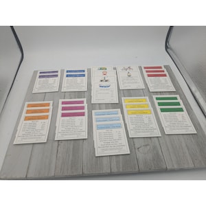 Cartes de propriété de remplacement pour jeu Scooby-Doo Ed Monopoly vintage complètes