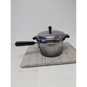 Thermic Ray 2 qt dubbelkokare av Norris kastrull med kopparbotten och lock