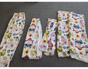 Vintage Sears Raggedy Ann 2 Bedspreads 4 Curtains 2 Valances Twin Set